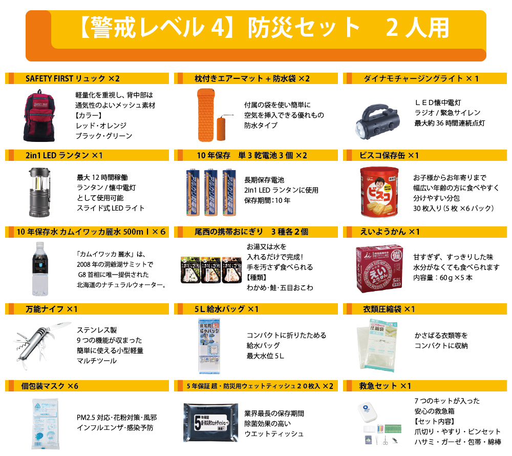 警戒レベル4商品内容1