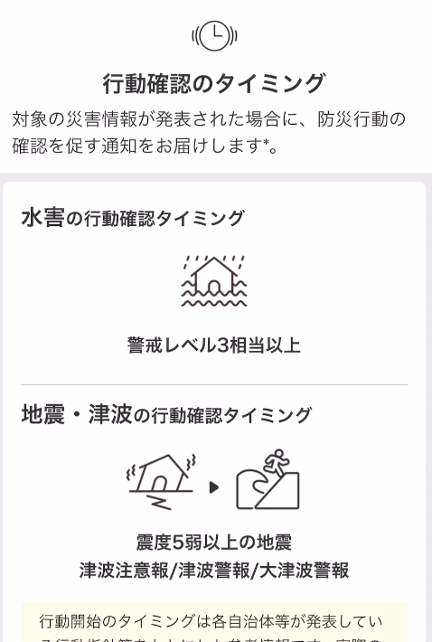 Y防災避難のタイミング